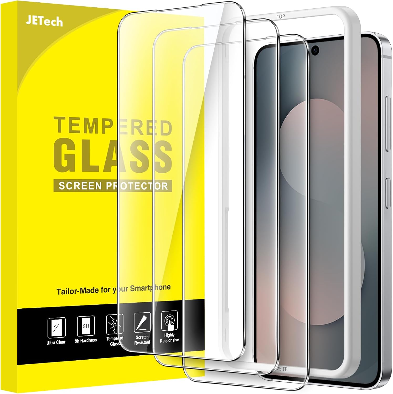 Detalle de JETech Samsung Galaxy S25 FE Screen Protector