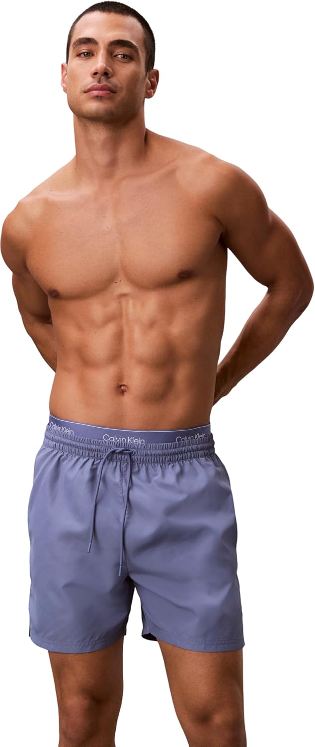 Detalle de Calvin Klein Men's Drawstring Swim Bottoms (Medium) – Pack of 1
