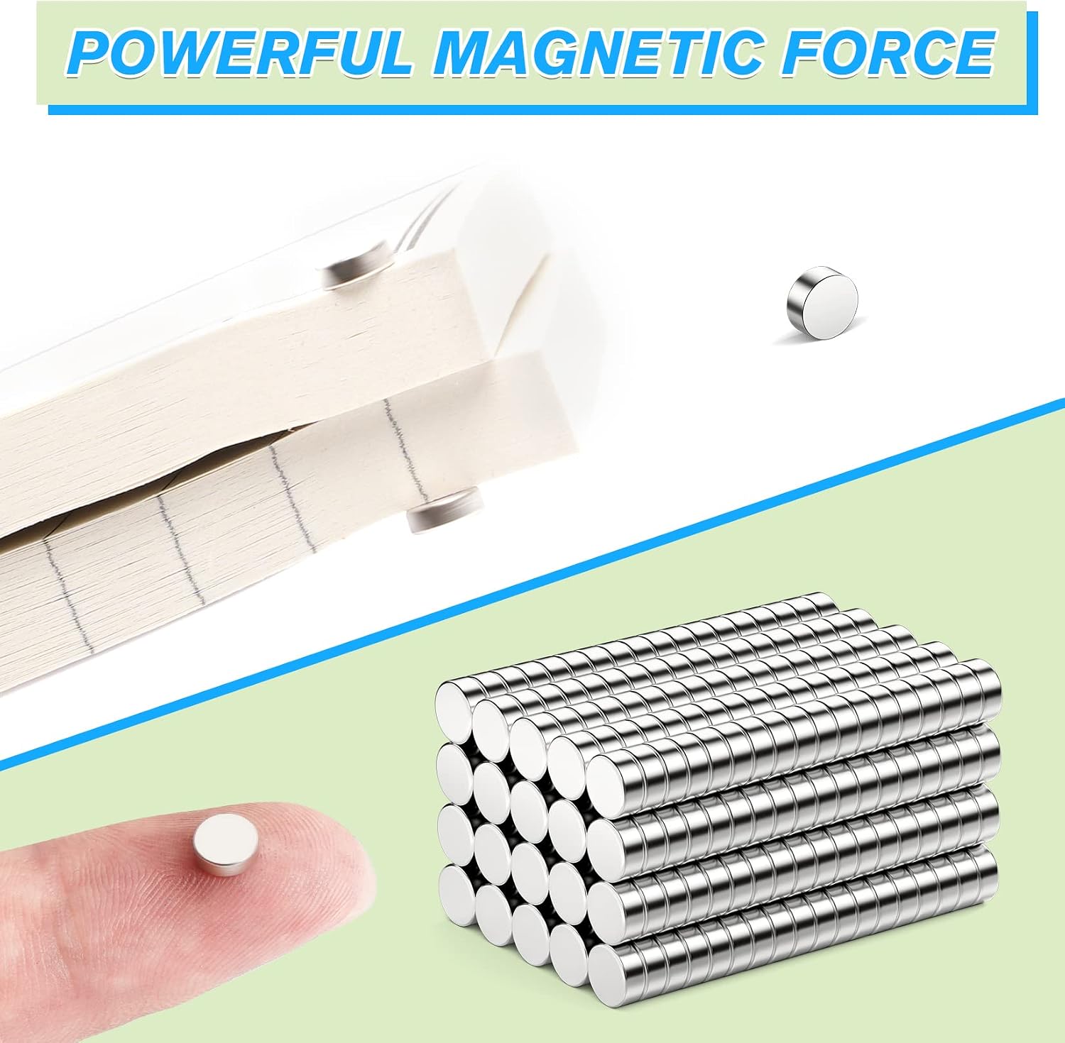 Detalle de FINDMAG 50 Pcs 5 mm x 2 mm Neodymium Magnets with Storage Case
