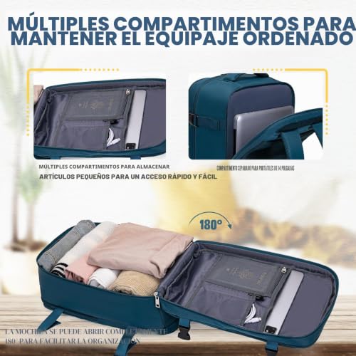 Detalle 2 de VMIKIV Mochila de Cabina 40x30x20 cm (24 L) para Ryanair