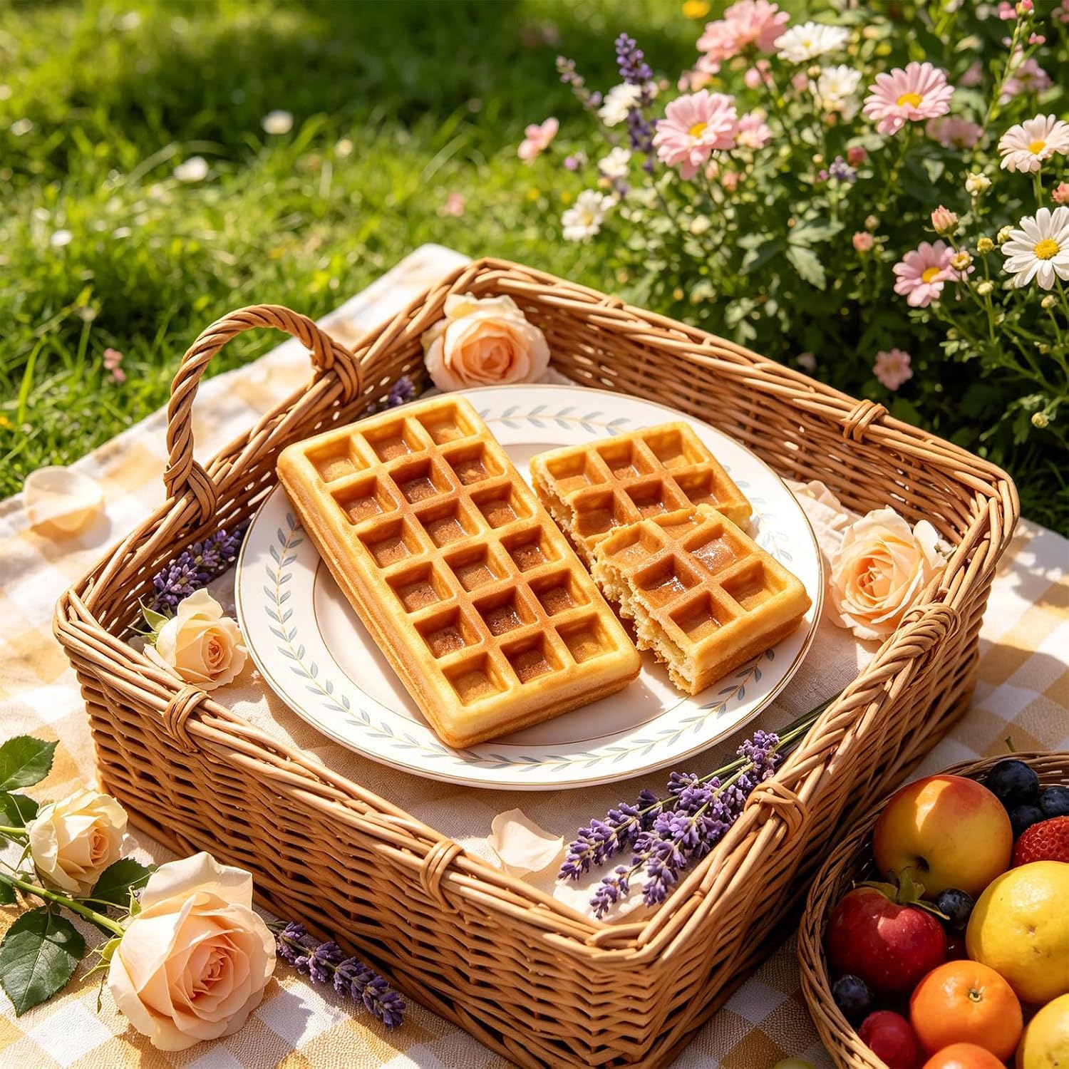 Detalle de Silicone Waffle Molds, 4.65 x 2.76 Inches
