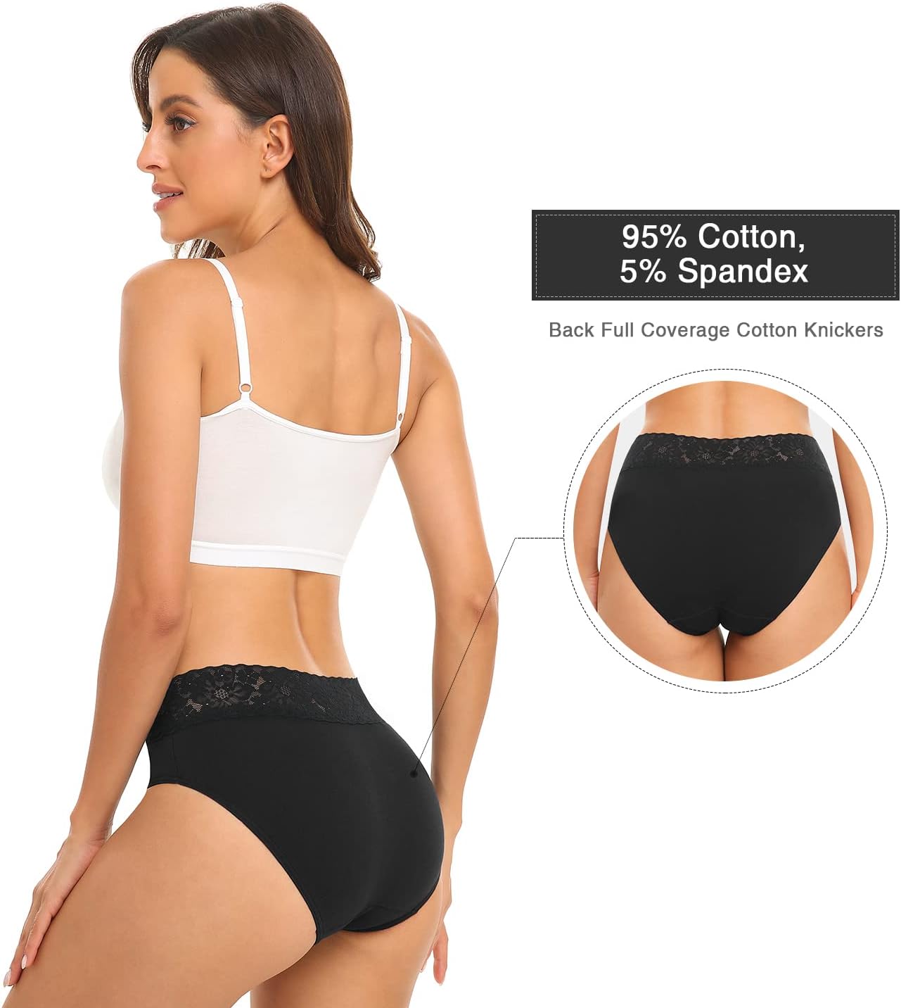 Detalle de Wealurre Damen Unterhosen 5er Pack