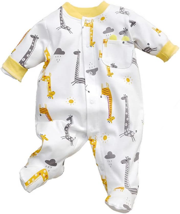 Thumbnail 4 de KIDDLETOWN 100% Organic Cotton Long Sleeve Romper for Baby Girls (6-9 Months)
