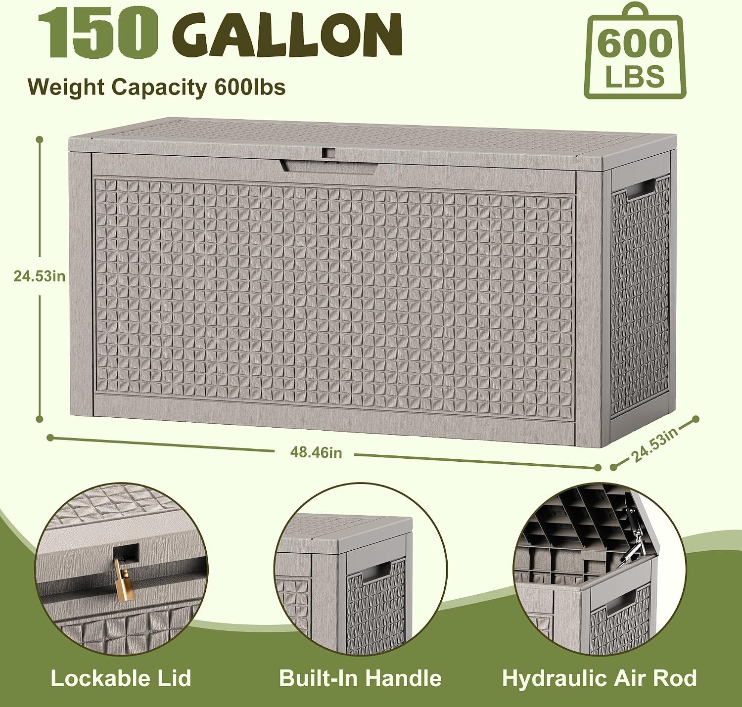 Thumbnail 6 de ATMELT Outdoor Storage Box 180 Gallon