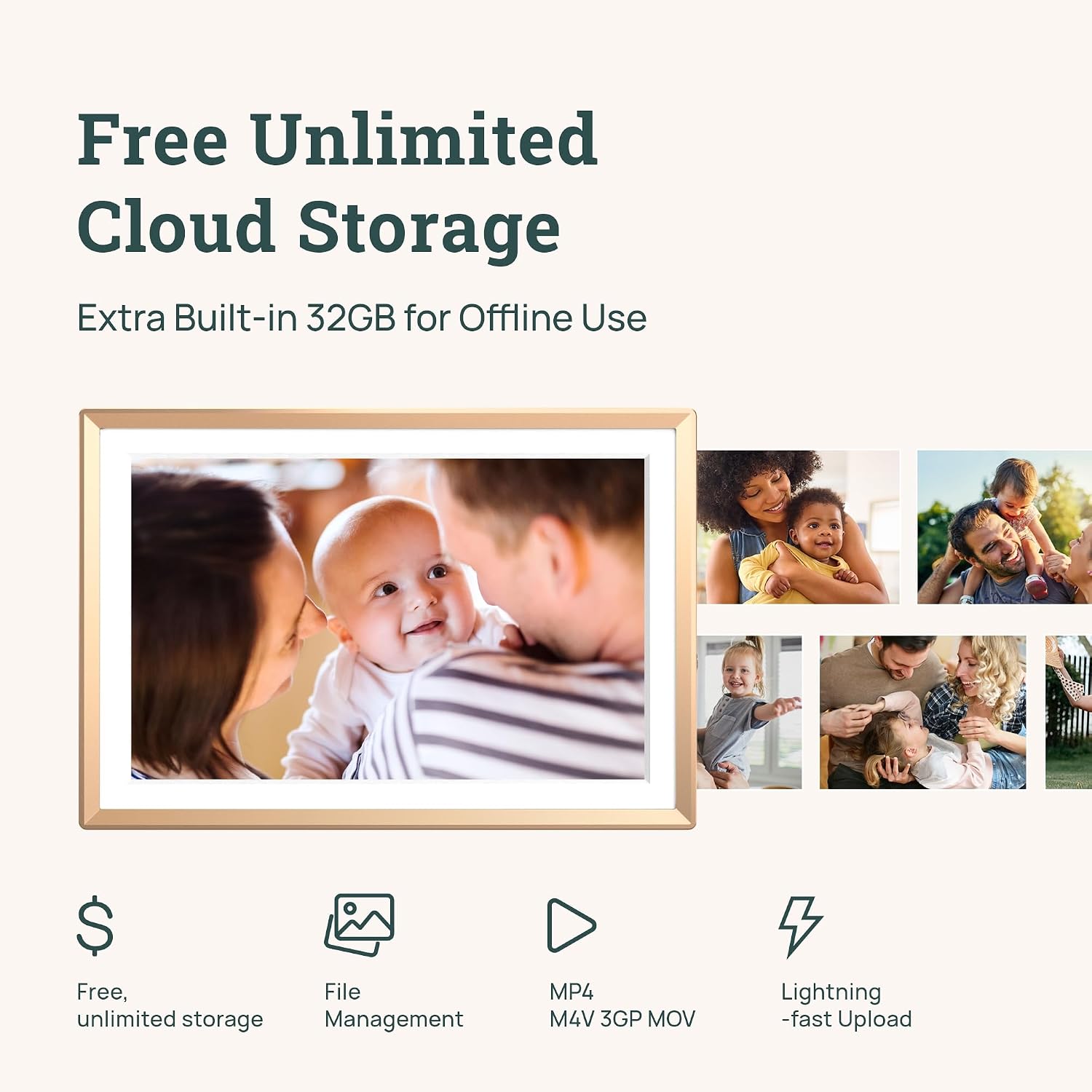 Detalle de ARZOPA D10 10.1" HD Picture Frame