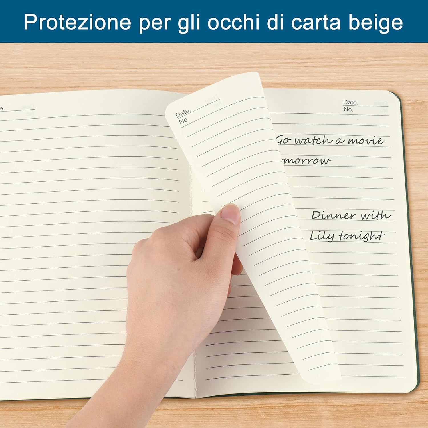 Detalle de ZCZN-Quaderno Appunti A5: confezione da 12 quaderni rigati, 60 pagine ciascuno, carta FSC premium