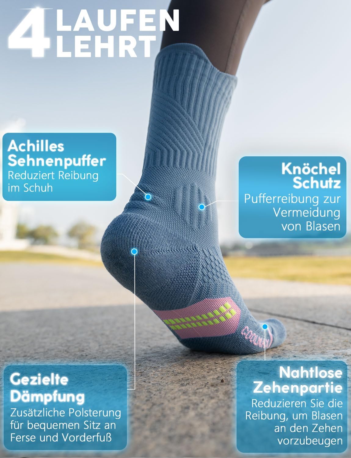 Thumbnail 4 de Juclise Kompressionssocken 15–20 mmHg