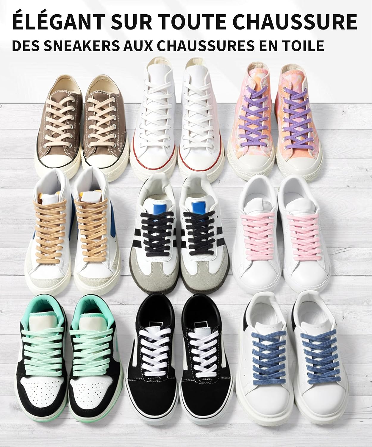 Detalle 1 de Stepace Lacets plats coton 8 mm