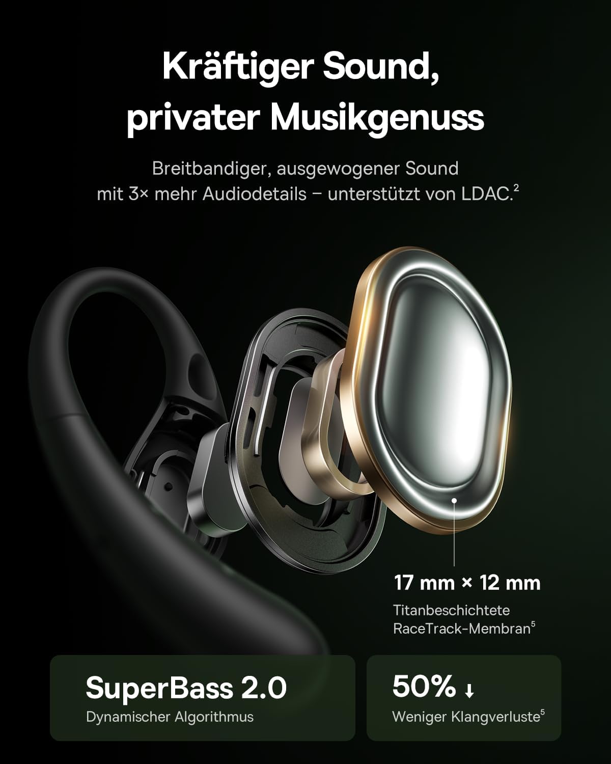 Thumbnail 1 de Baseus Eli Sport2 Kopfhörer Open Ear 45h