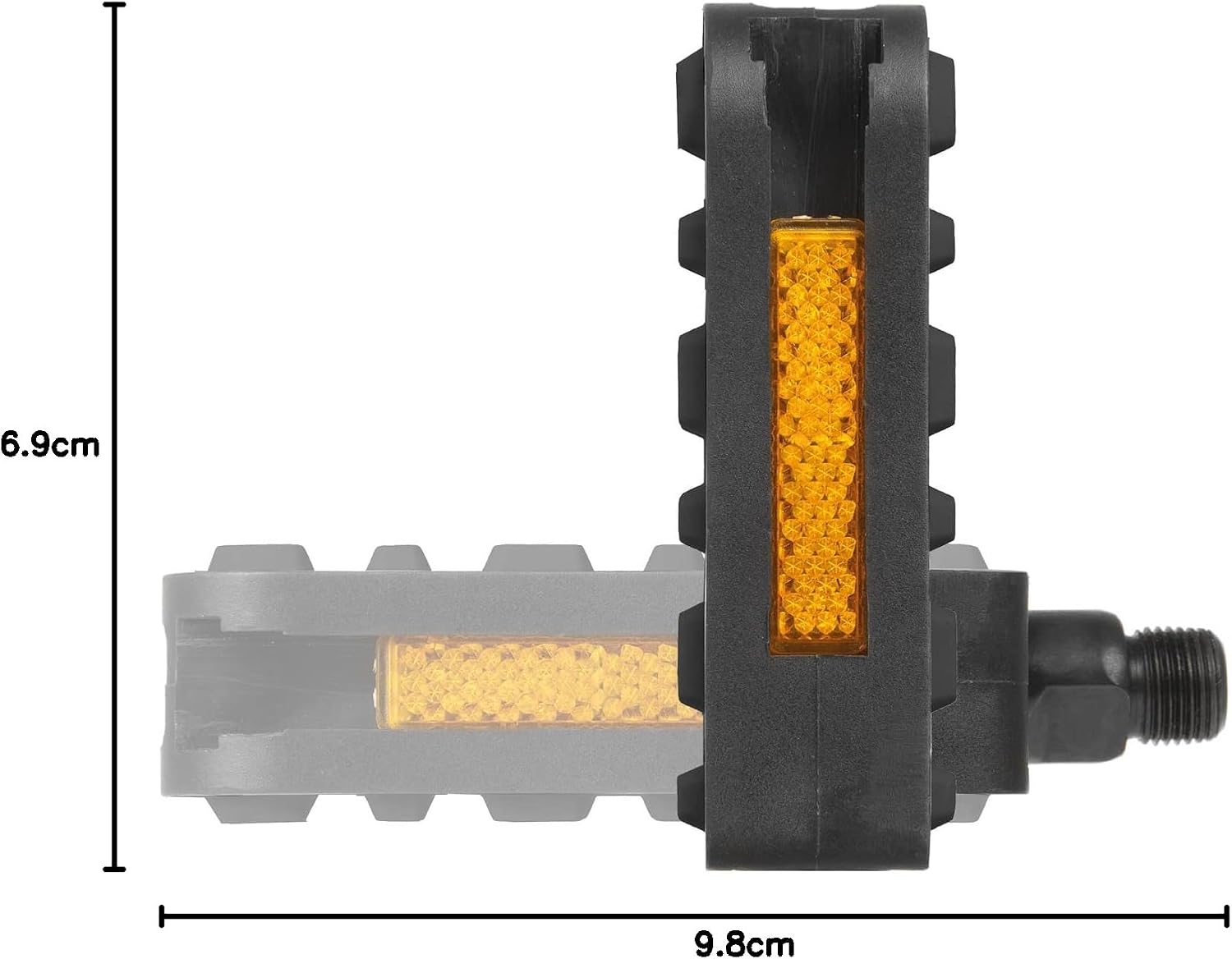 Detalle de M-Wave Steady F1 fietspedalen, opvouwbaar met antislipcoating