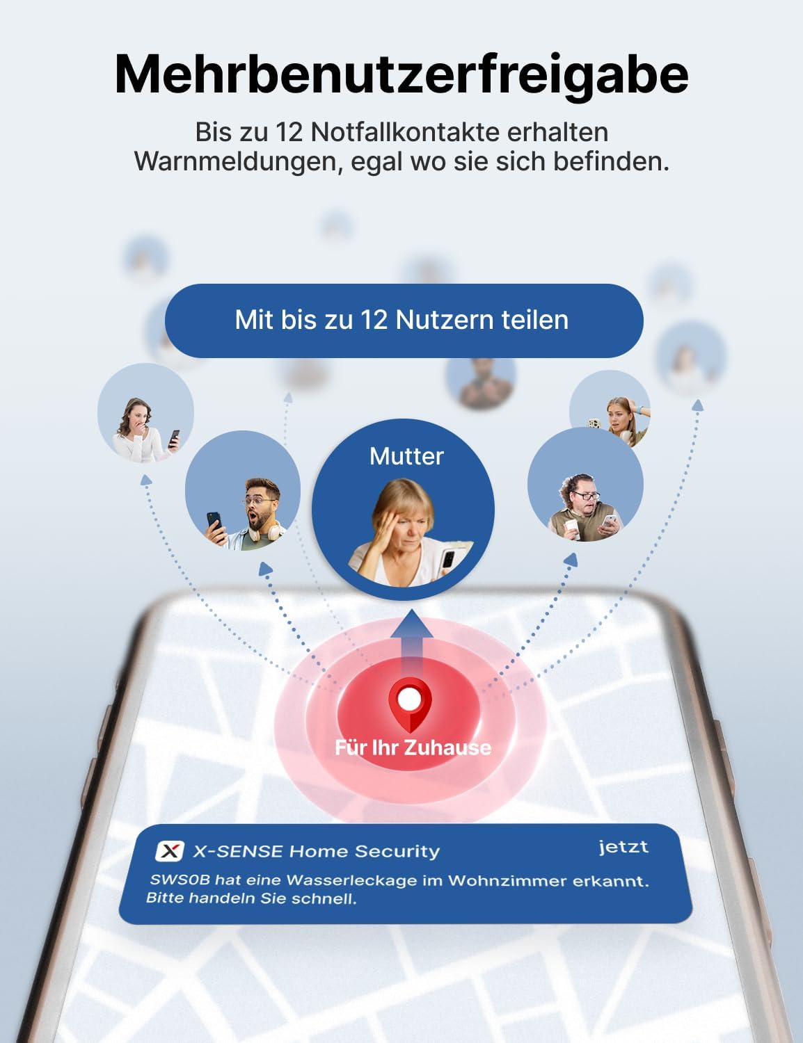 Thumbnail 6 de X-SENSE SWS0B WLAN-Wassermelder 82×31,2 mm