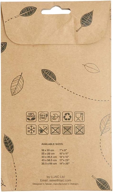 Thumbnail 6 de KitchenCraft Natural Elements Vegan Food Wrap, 3 Organic Cotton Sheets