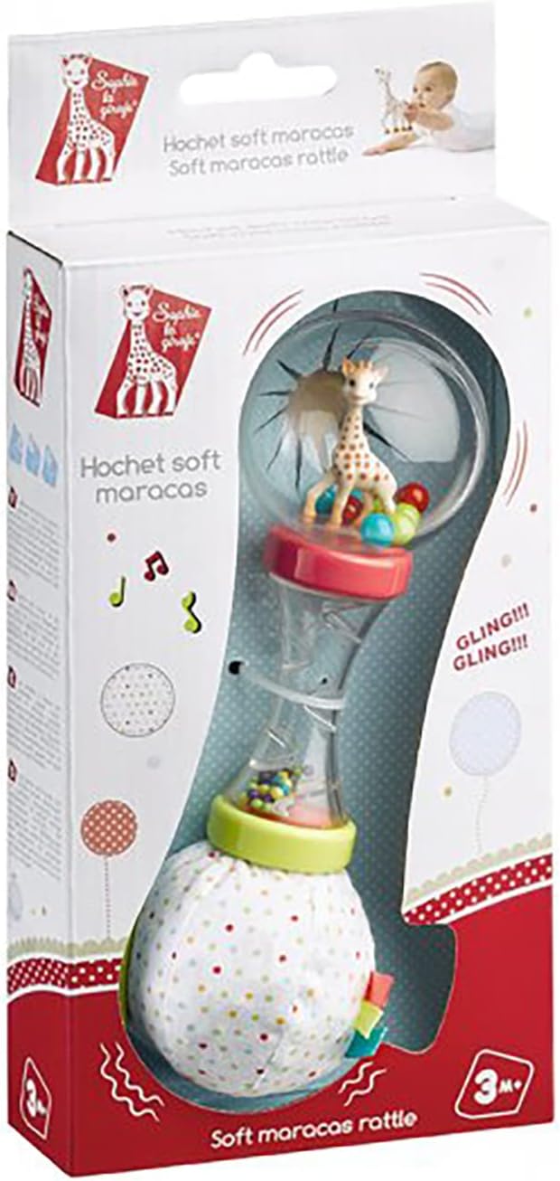 Detalle 2 de SOPHIE LA GIRAFE Sonaglio Maracas per neonati 🎶