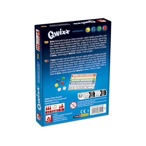Detalle 2 de NSV Qwixx (QWIXX) – Juego de Dados y Estrategia Mental, edición en español