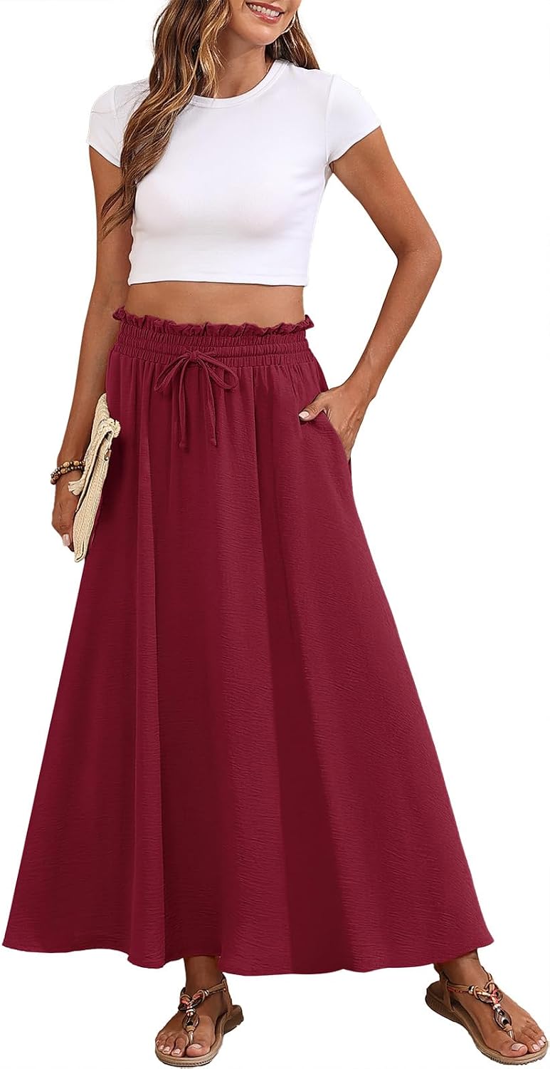 Detalle de Askyes Women's Maxi Skirt, Chiffon