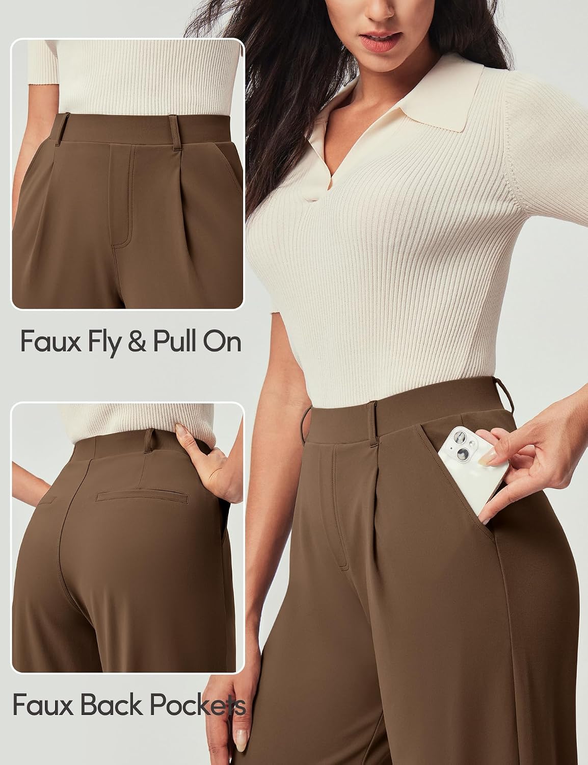 Detalle 2 de IUGA Wide-Leg Dress Pants