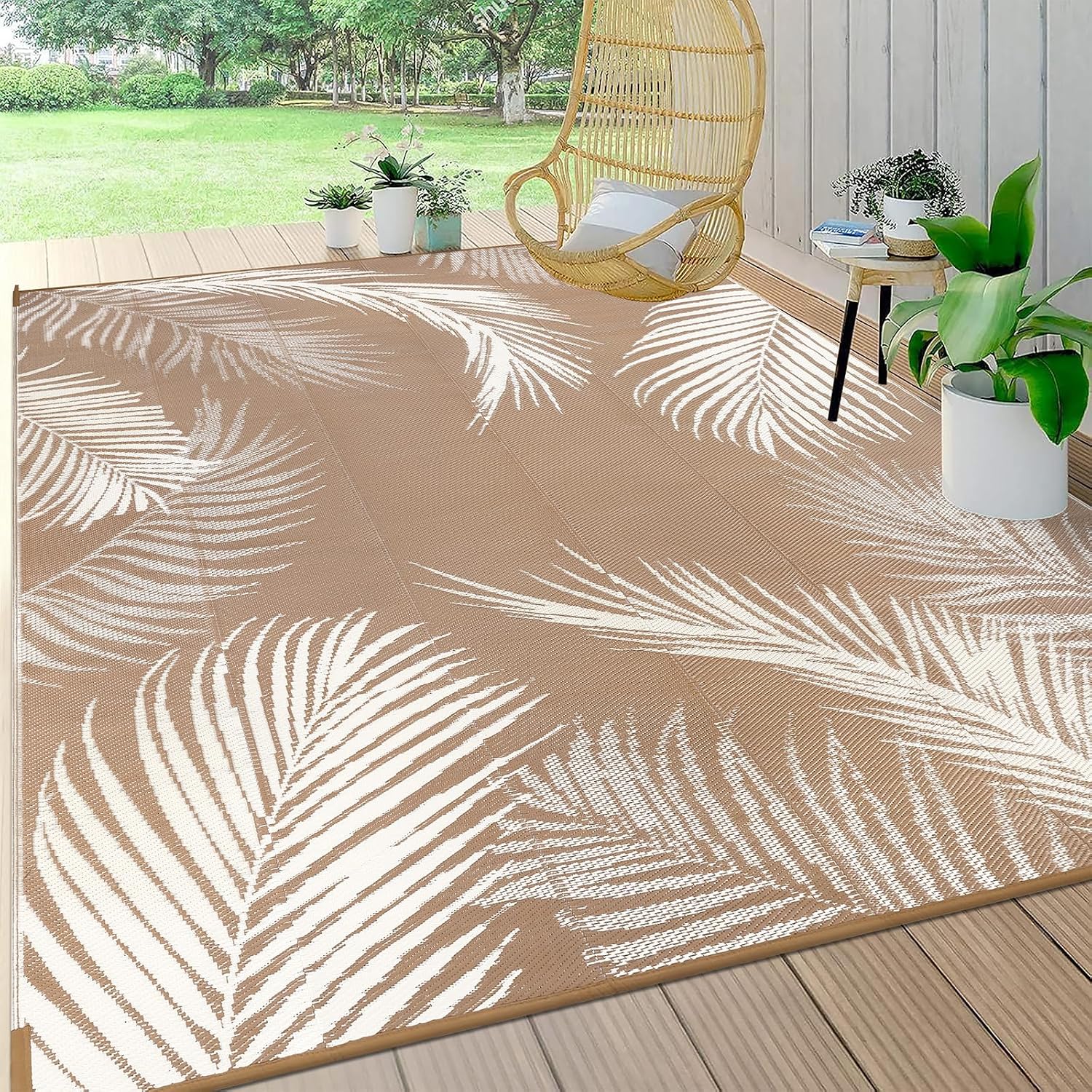 Detalle de Pauwer 9x12 Waterproof Outdoor Rug