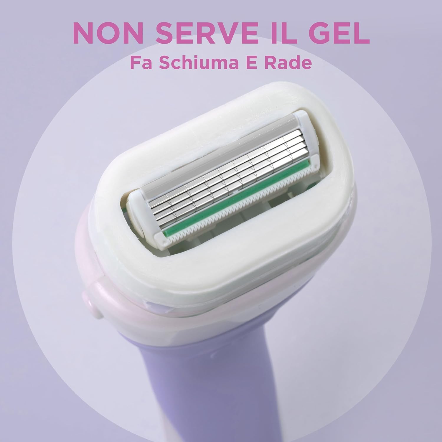 Thumbnail 3 de Wilkinson Sword Intuition Dry Skin: rasoio femminile con testina pivotante e sapone integrato per idratare la pelle