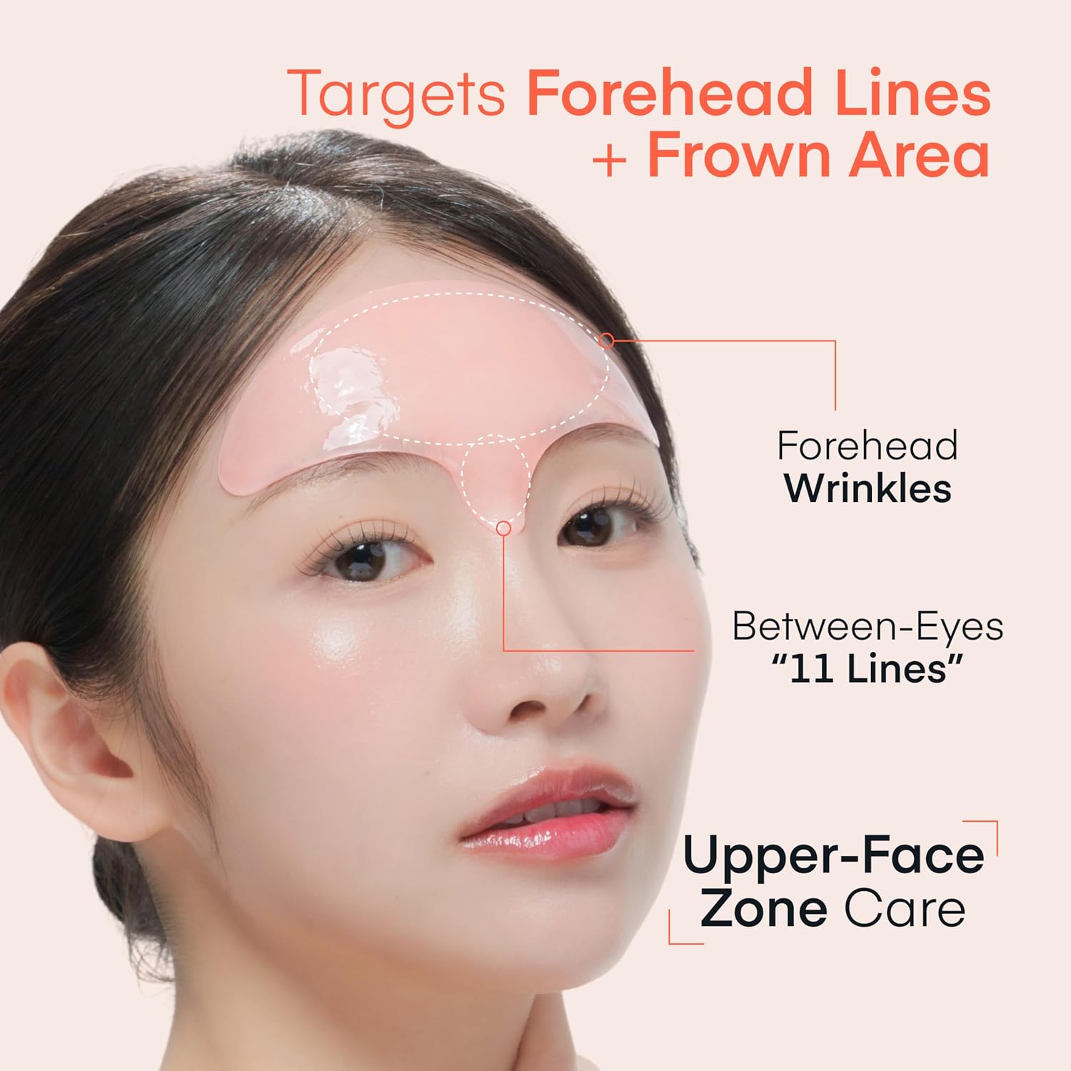 Detalle de TEREZ & HONOR Retinol PDRN Forehead Wrinkle Patches – Korean Hydrogel Mask for Forehead & Between Eyes