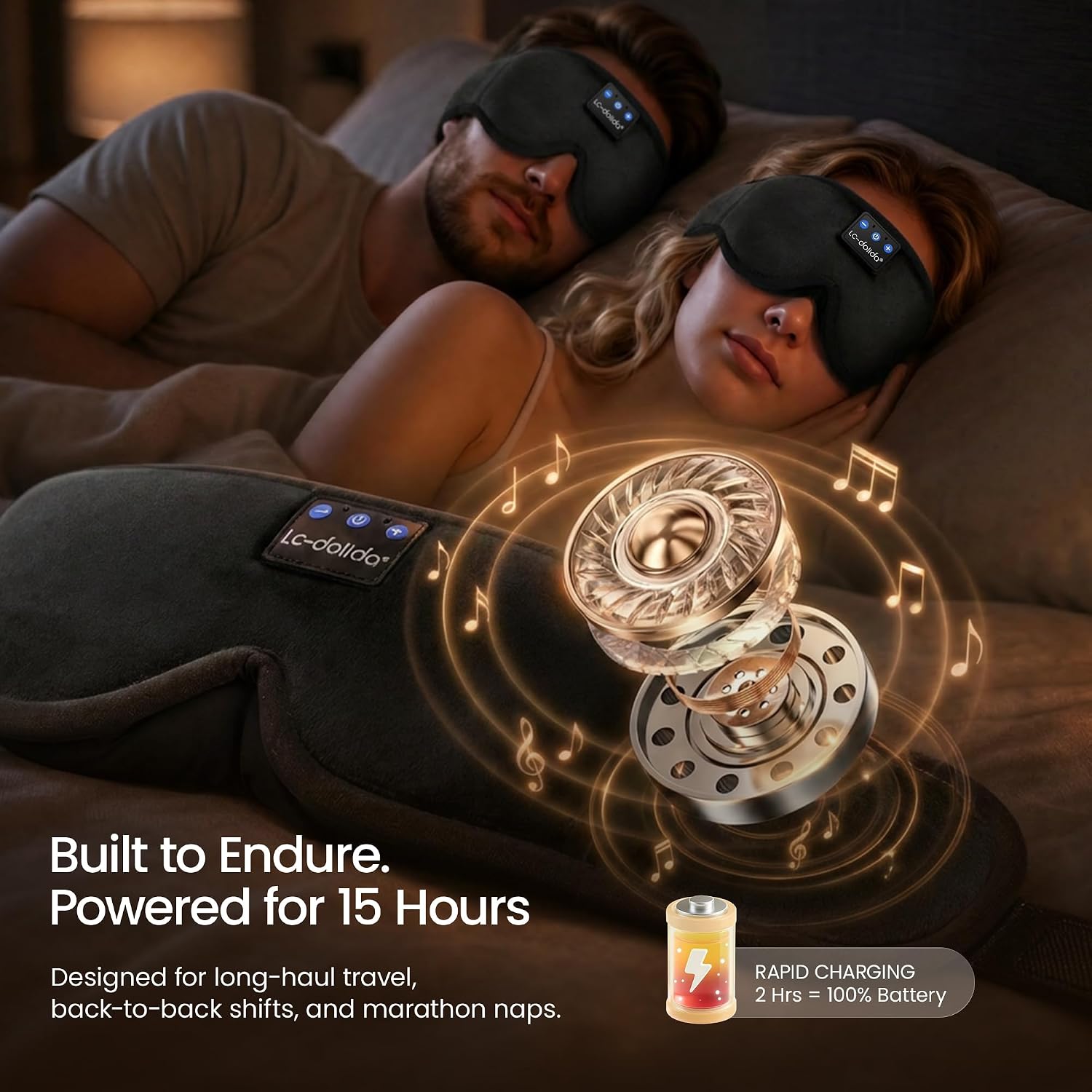 Thumbnail 4 de LC-dolida Bluetooth Sleep Mask 15 hrs