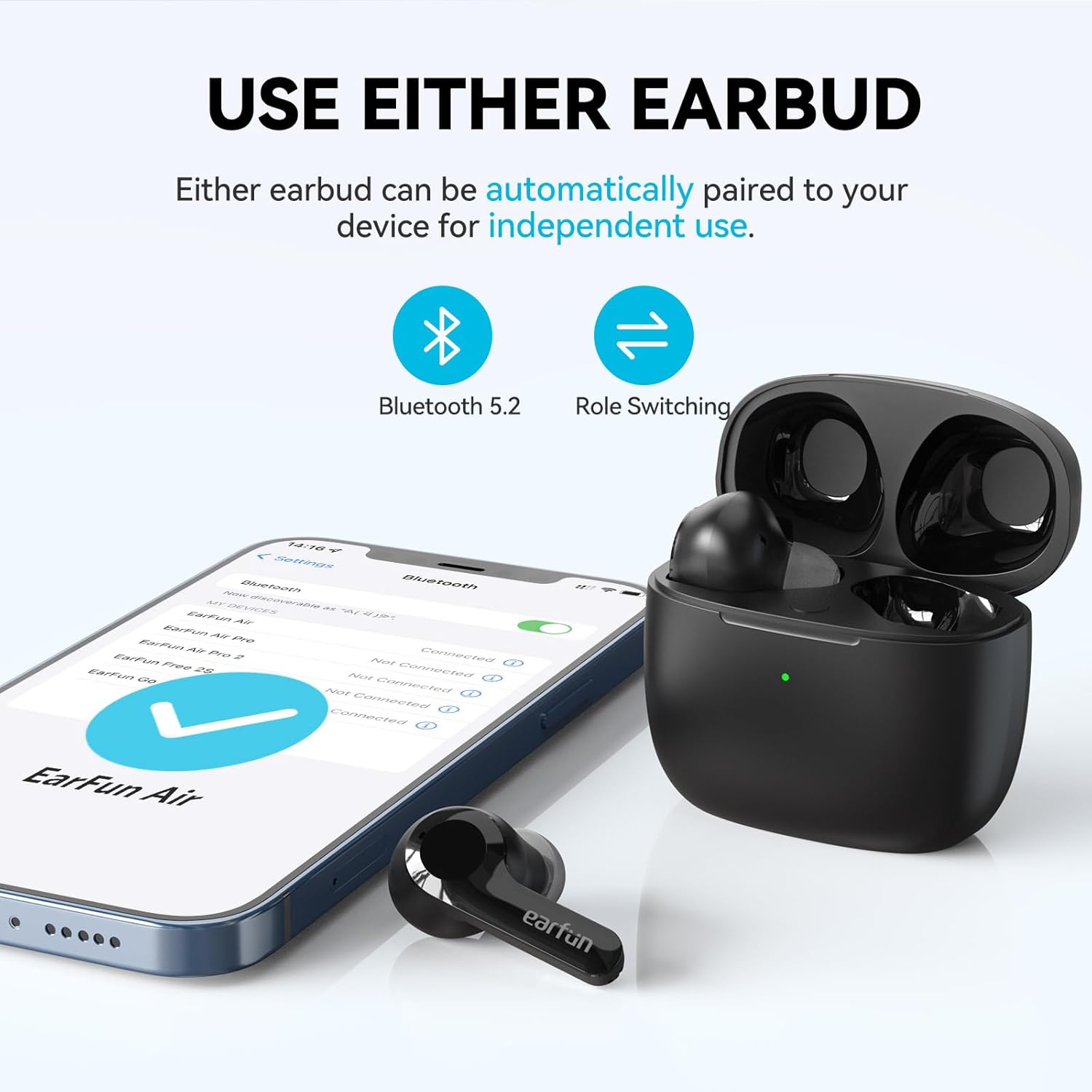 Thumbnail 5 de EarFun Air Bluetooth earbuds 35H