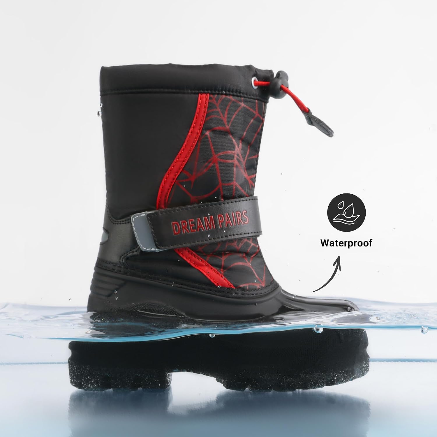Detalle de DREAM PAIRS Kids Winter Boots with Faux Fur Lining