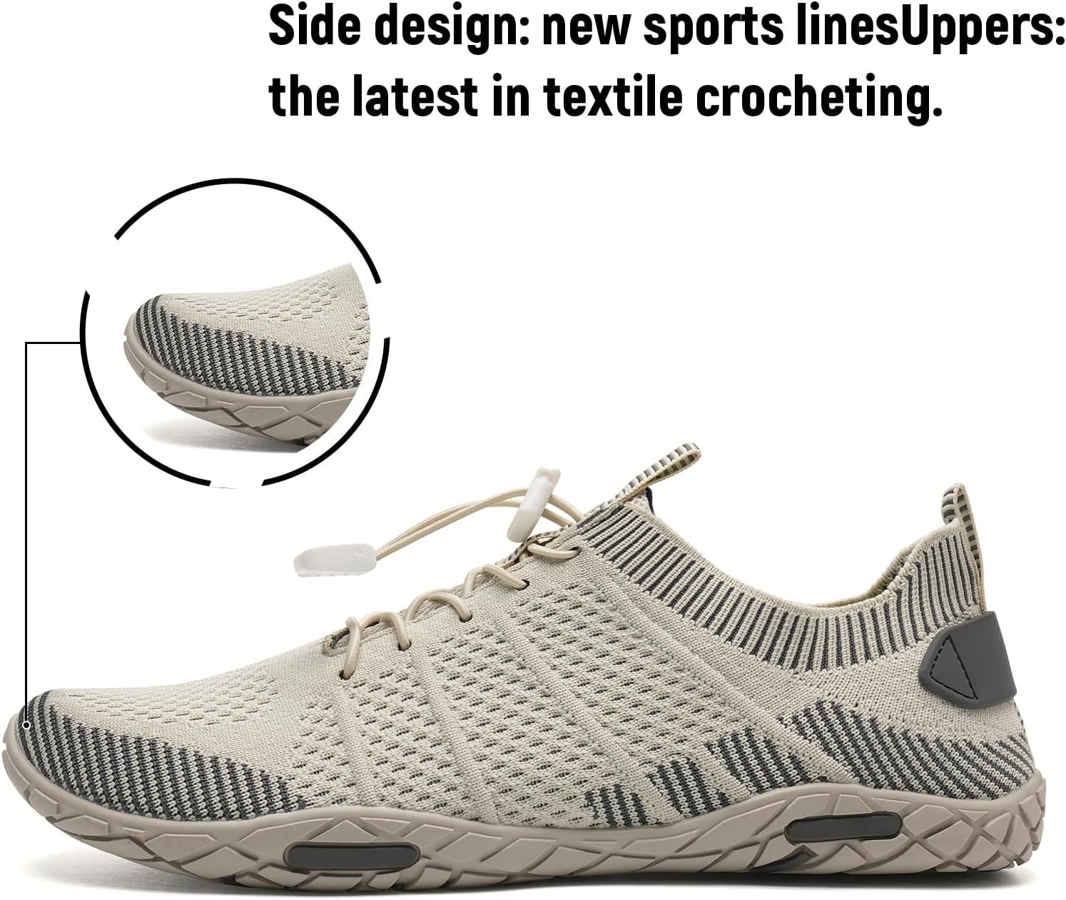 Detalle de Water Shoes for Pool, Beach and Water Activities – Aqua Beach Swim Shoes (Women & Men)