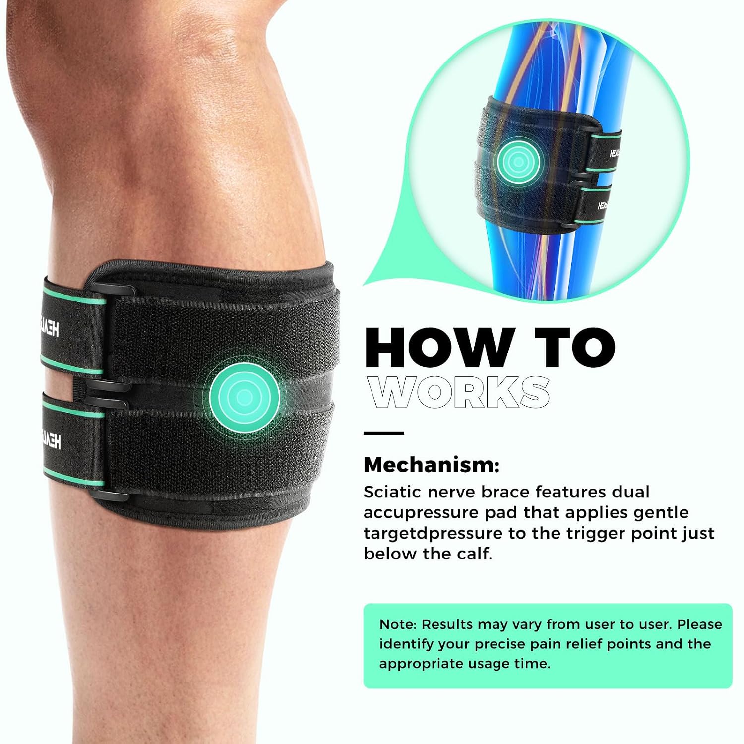 Detalle 2 de Sciatica nerve brace with 2 pads