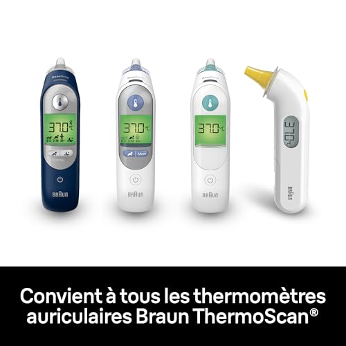 Detalle 1 de Braun ThermoScan Hygiene Caps – 40 pièces, compatibles with ThermoScan LF40