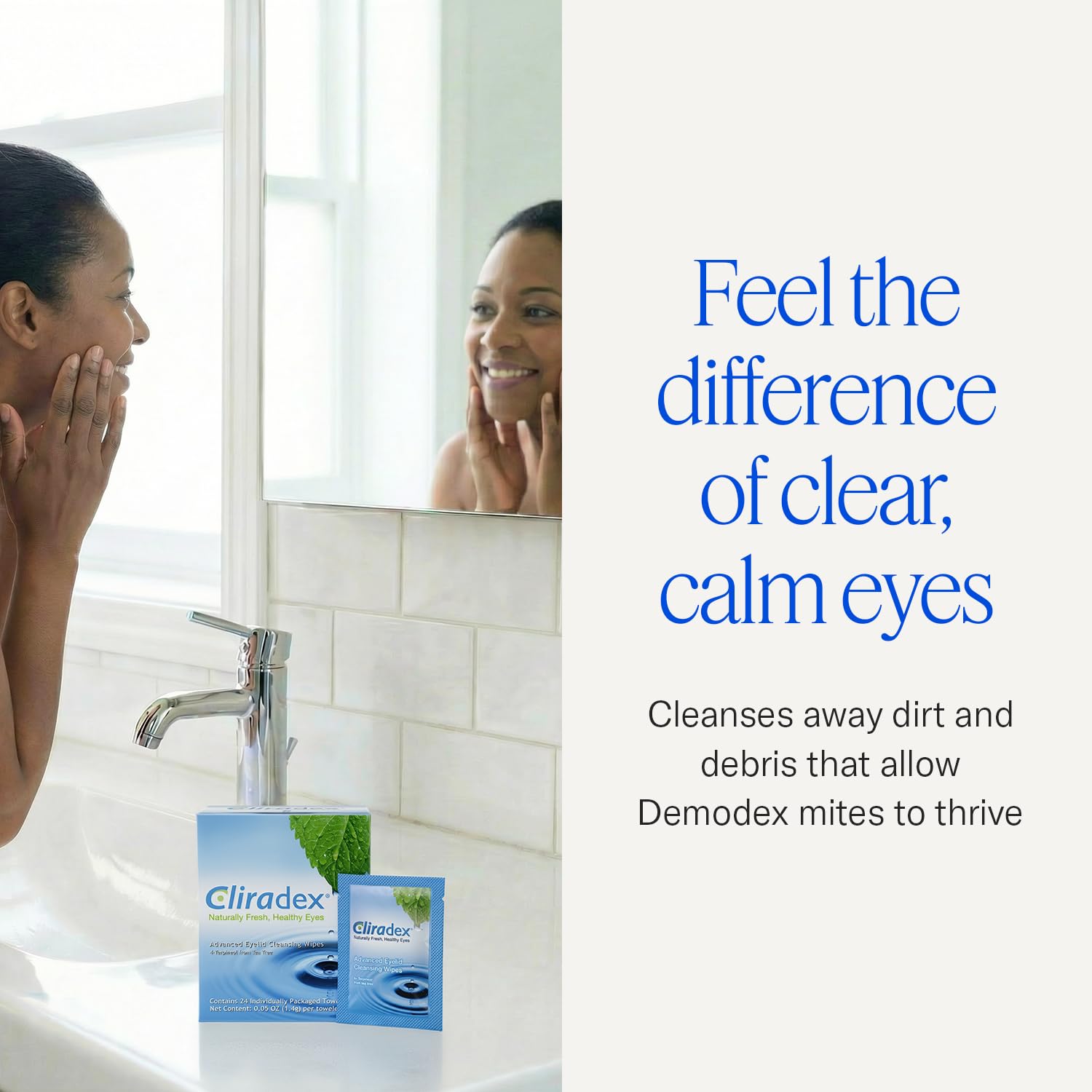 Detalle de Cliradex Towelettes for Demodex Relief ⚙