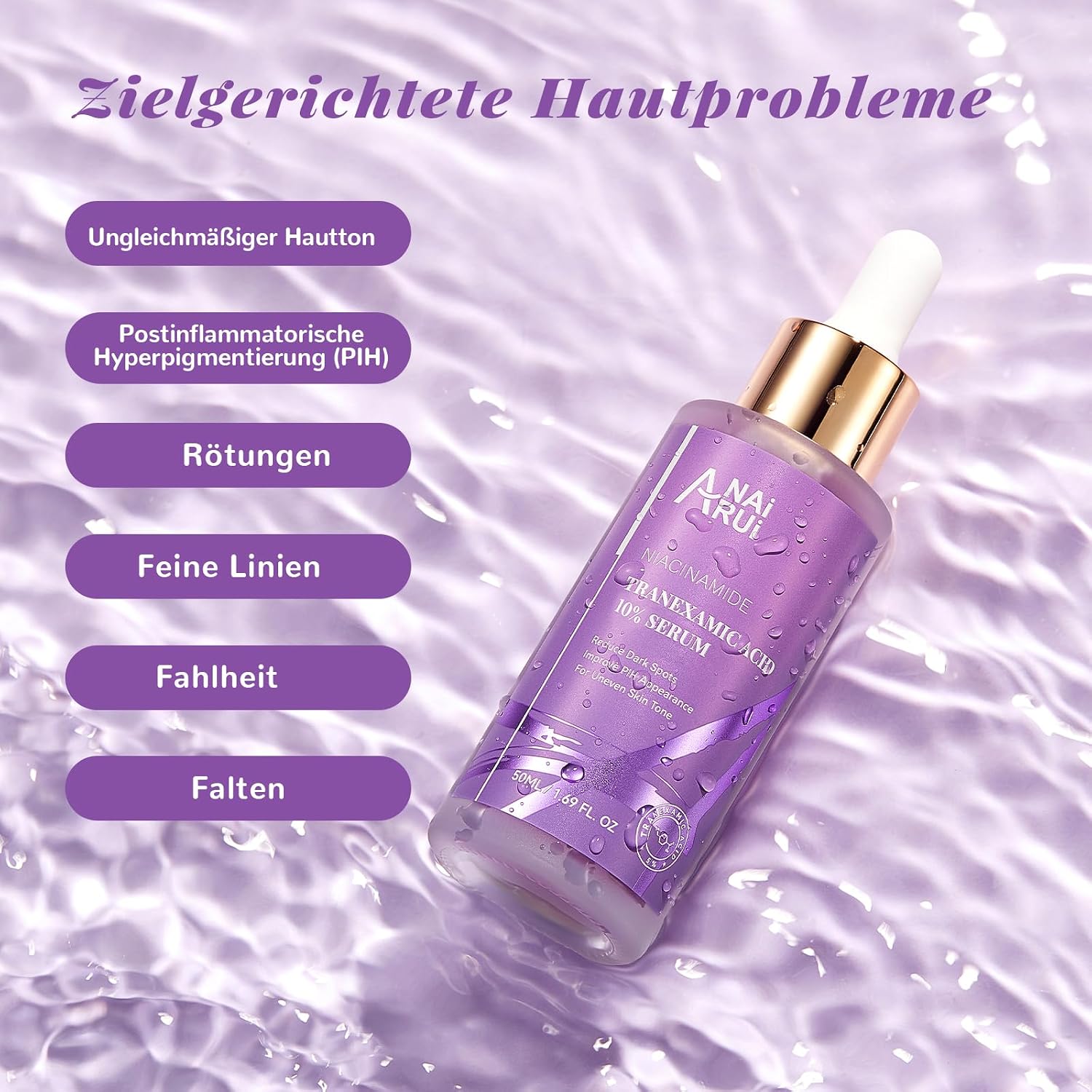 Thumbnail 6 de ANAI RUI 10% tranexaminezuurserum met niacinamide en hyaluronzuur, 50 ml