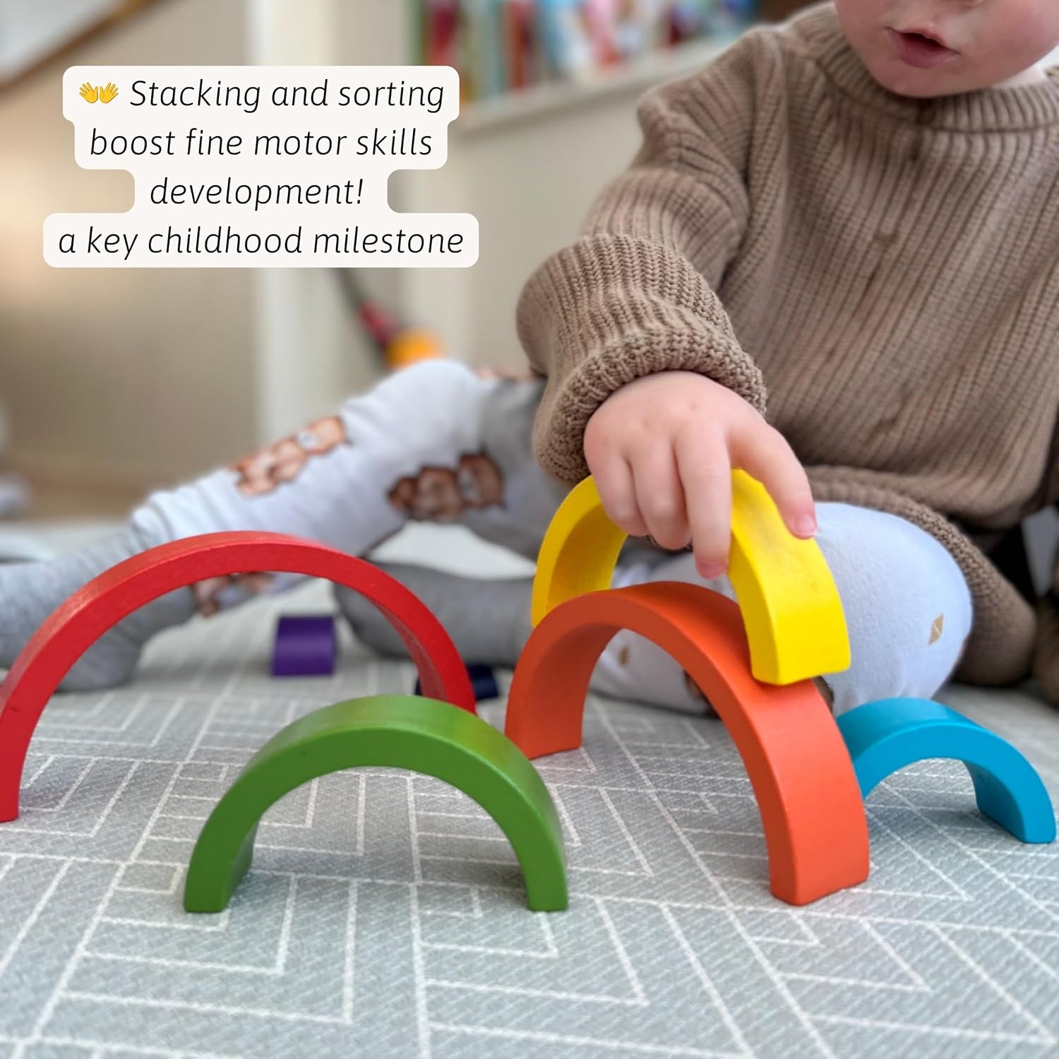 Thumbnail 3 de Jaques of London Stacking Rainbow Toy