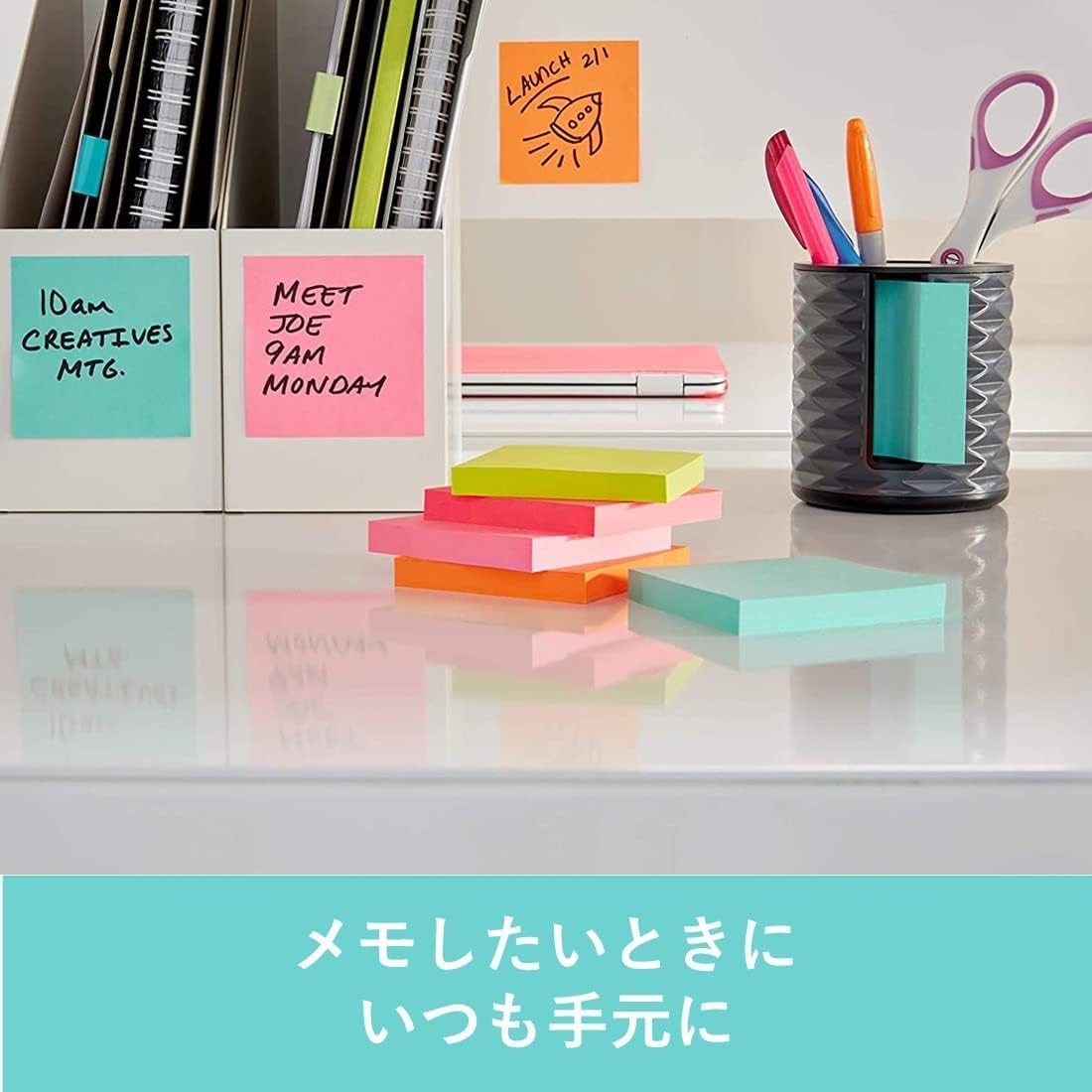 Detalle 2 de 3M ポスト・イット WAVE-330-BK-SR 強粘着ポップアップノート 75×75mm・45枚