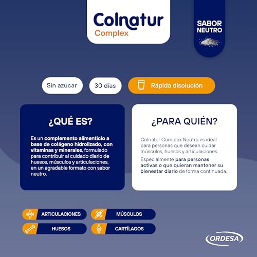 Thumbnail 3 de Colnatur Complex Neutro 324 g: colágeno con magnesio y vitamina C para músculos y articulaciones