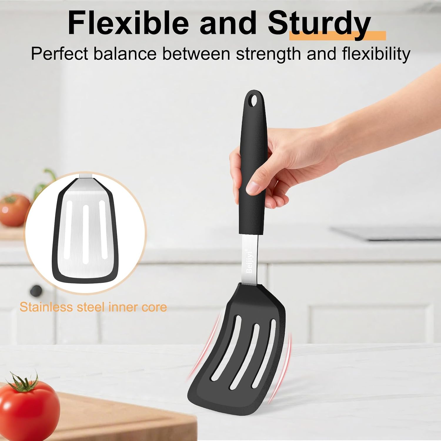 Thumbnail 4 de Beijiyi Silicone Spatula Set, 2-Piece