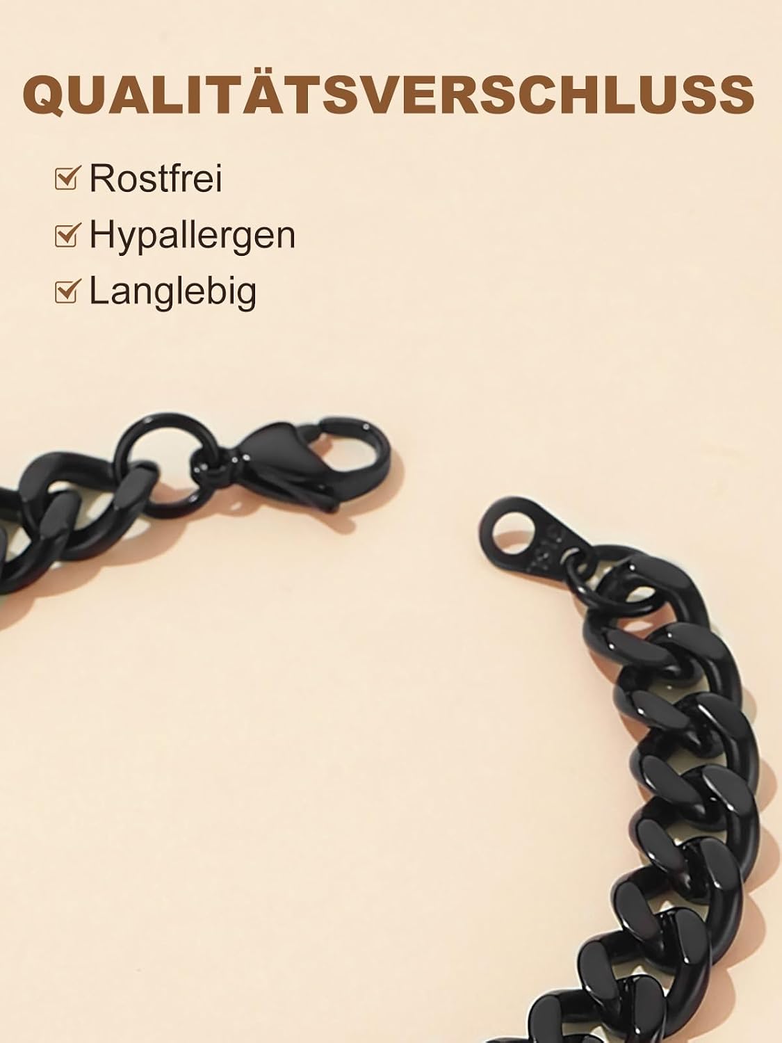 Thumbnail 2 de FindChic Panzerarmband aus Edelstahl mit Schmuckbox, 5/7/9/12 mm