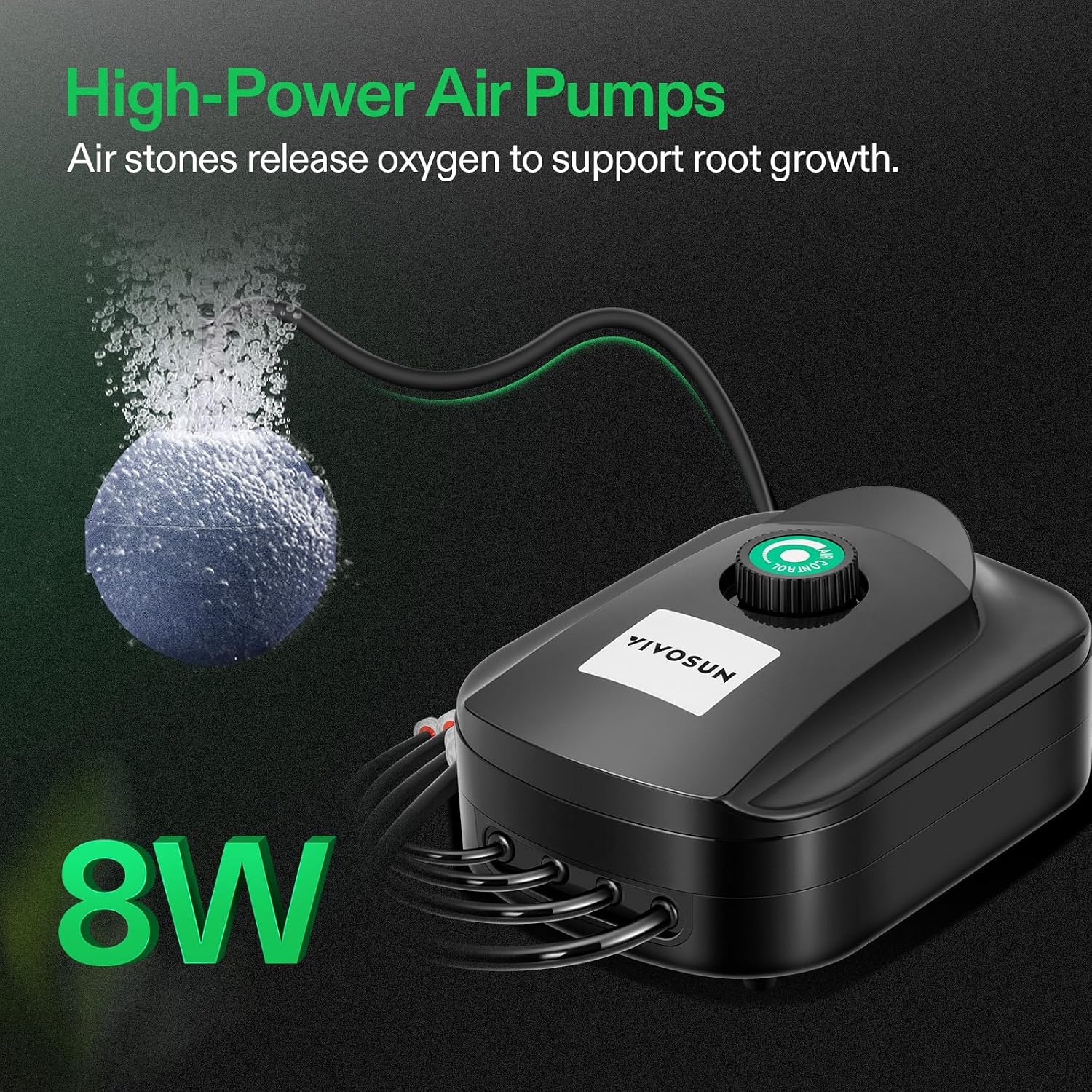 Detalle de VIVOSUN DWC-0004 Hydroponic Grow System with Top Drip Kit, 2 Buckets