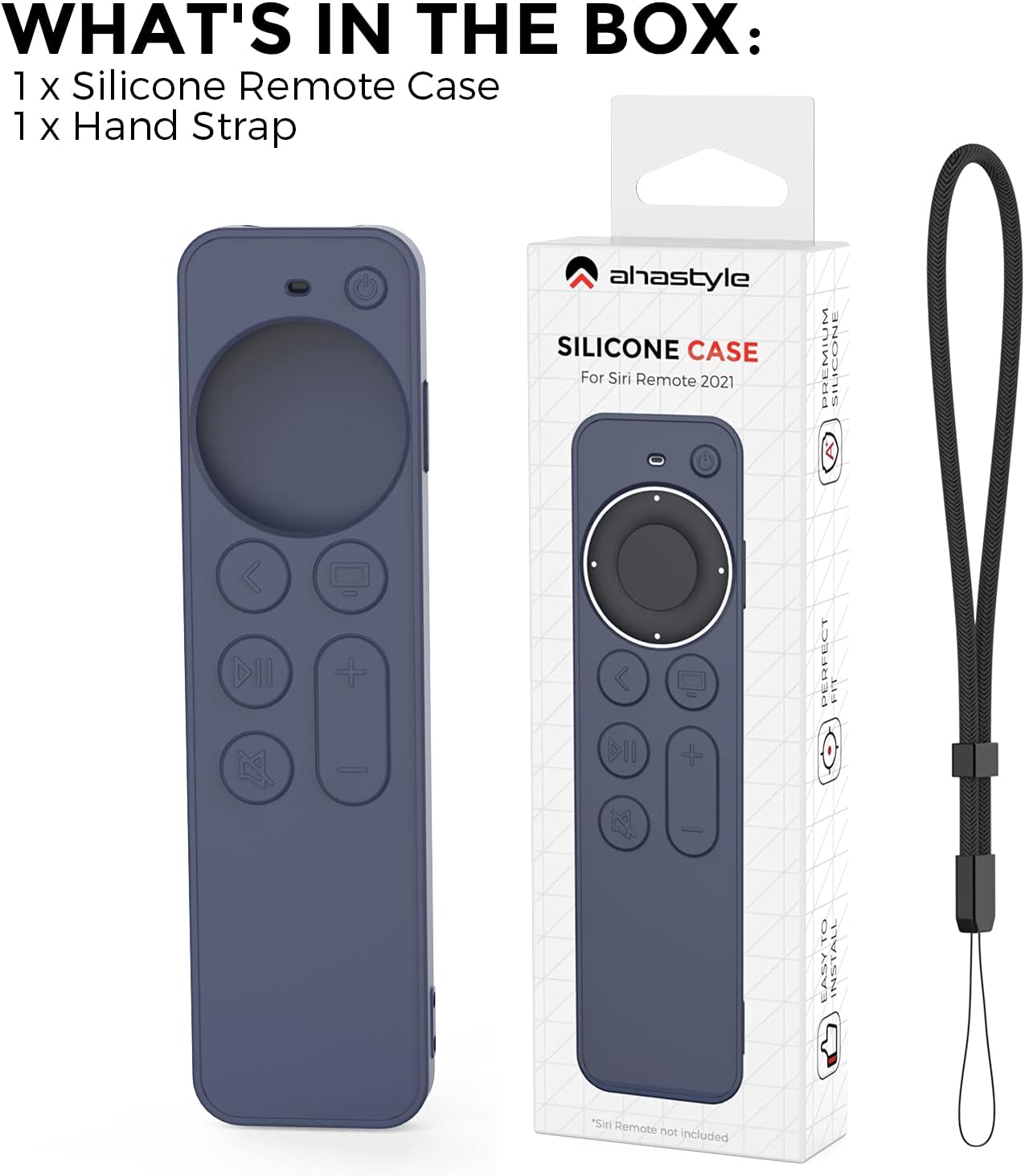 Thumbnail 6 de AhaStyle Protective Case for 2021 Apple TV Siri Remote (2nd Gen) – Midnight Blue