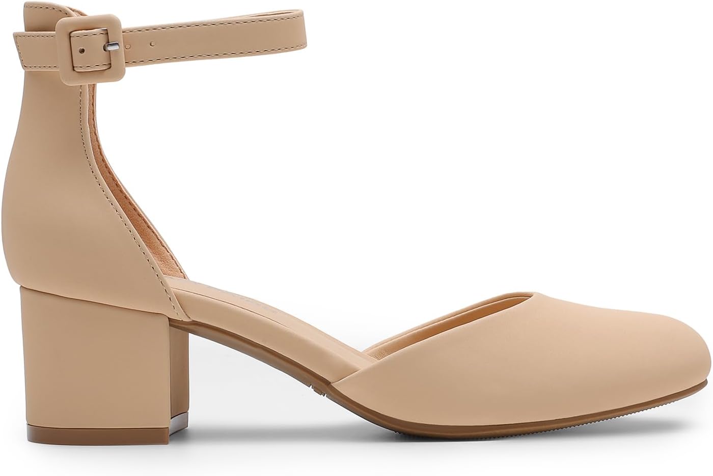 Thumbnail 3 de DREAM PAIRS Women's Closed Round Toe Low Block Heel Ankle Strap Pumps
