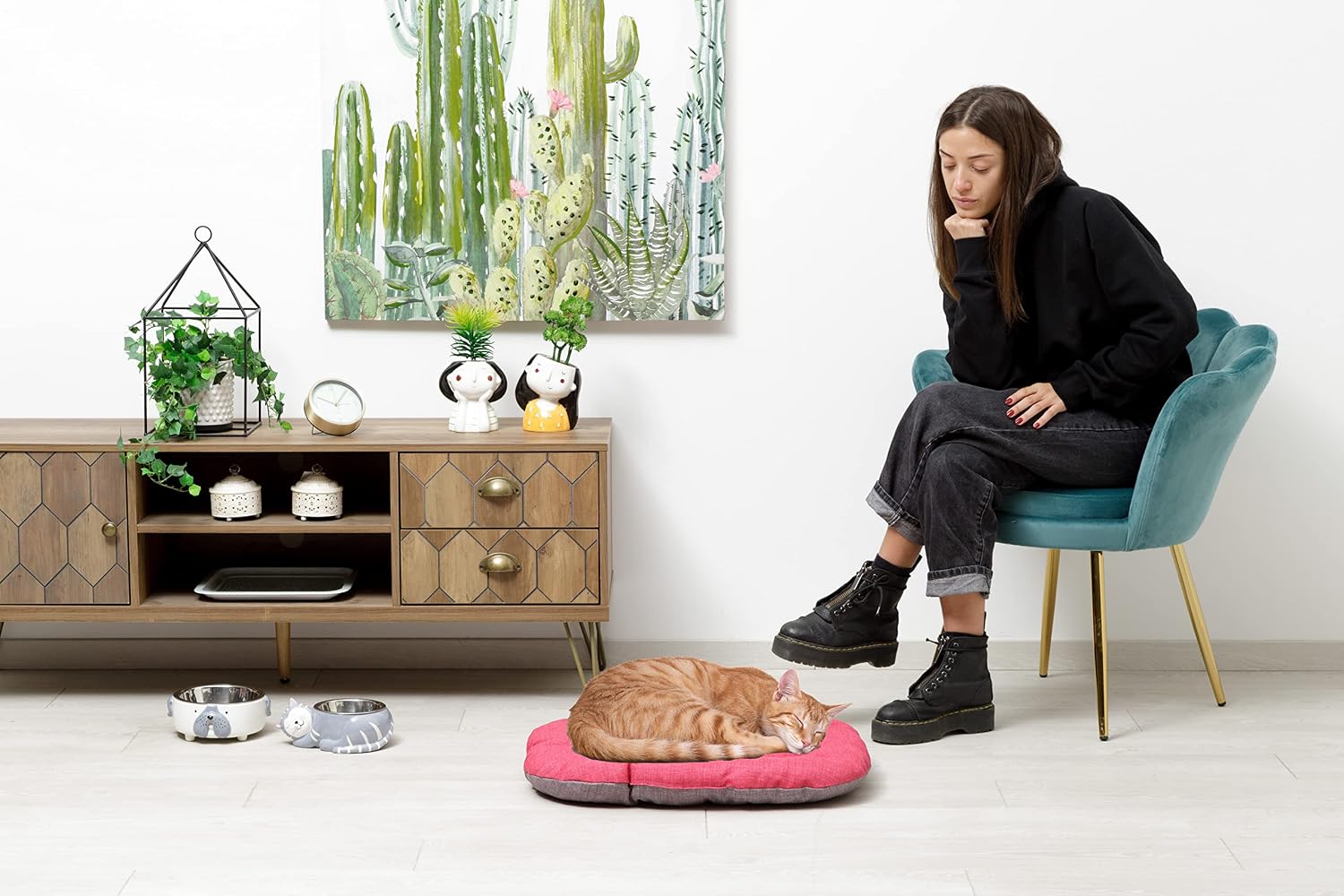 Detalle de Baroni Home cuscino ovale per cani 40x60x7
