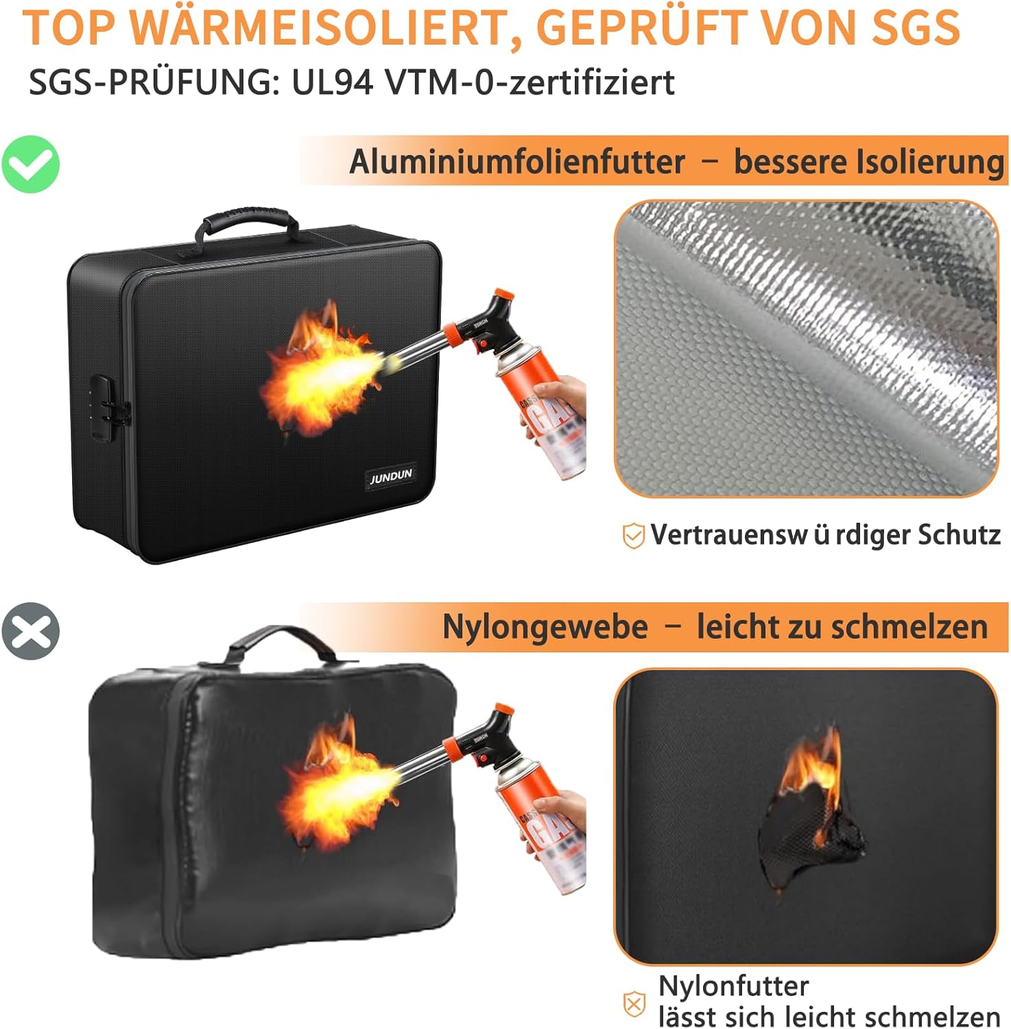 Thumbnail 2 de JUNDUN Dokumenten Organizer 36,0×26,9×10,0 cm 📁