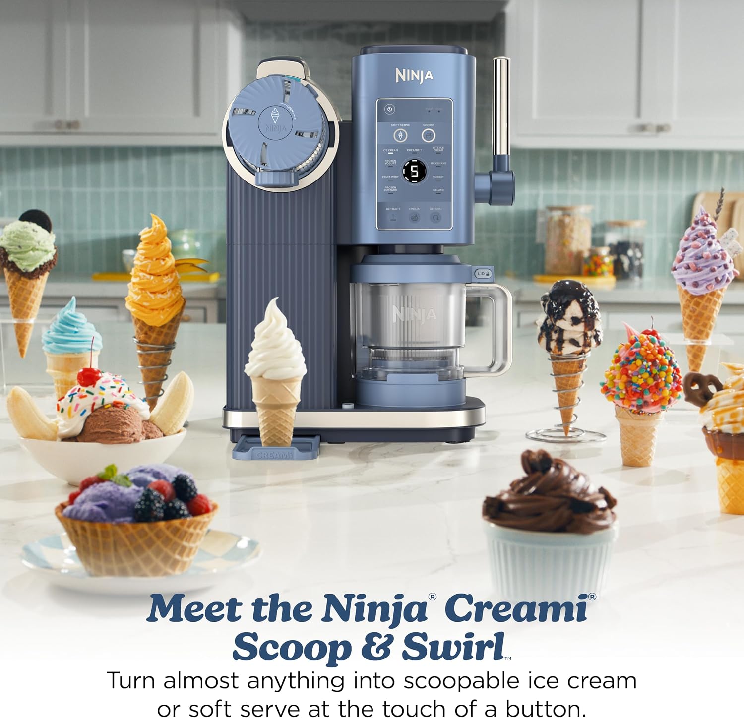 Detalle 2 de Ninja ice cream and soft serve maker NC701BL