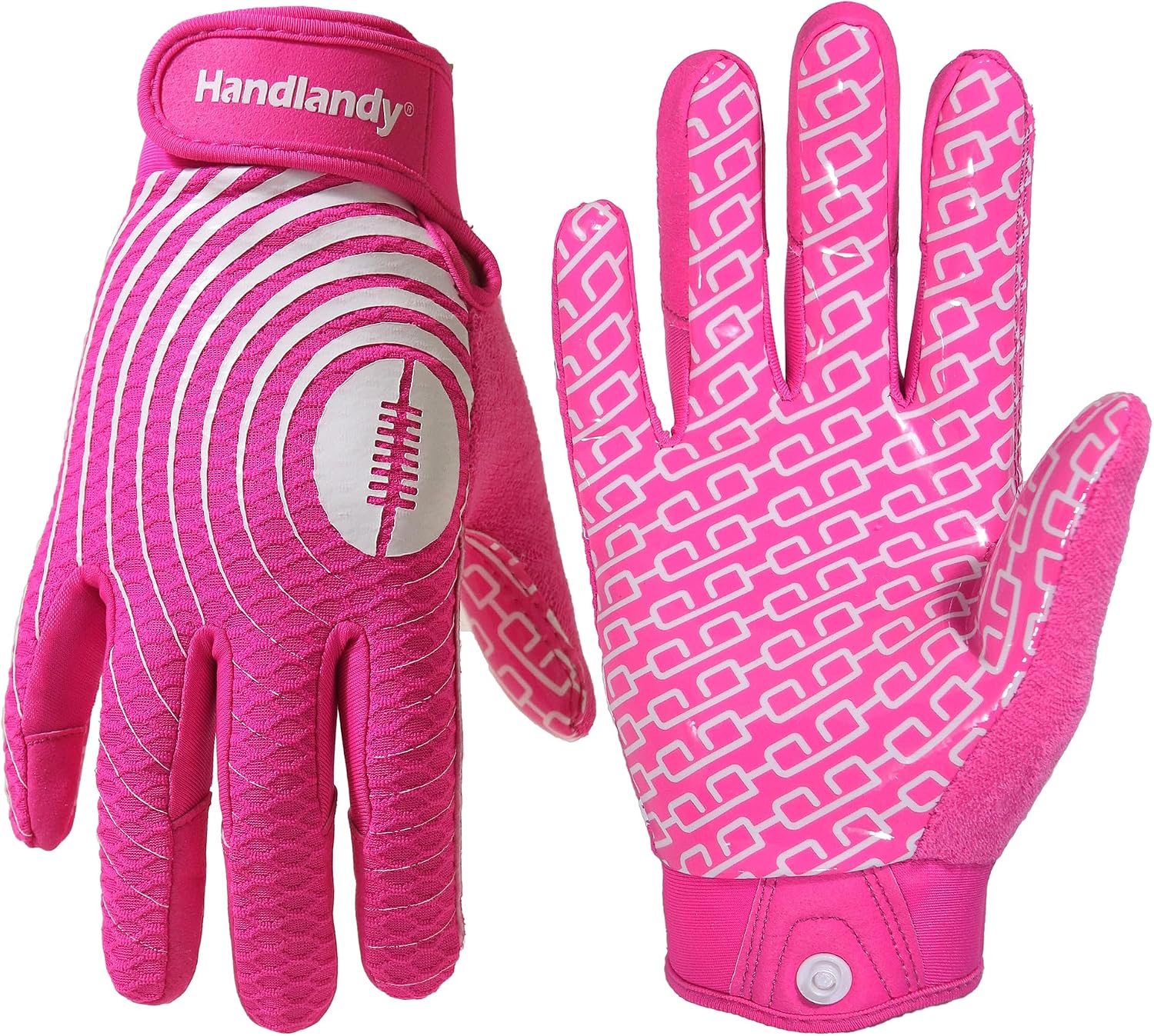 Thumbnail 6 de HANDLANDY Youth Football Gloves for Kids Sticky Receiver Grip