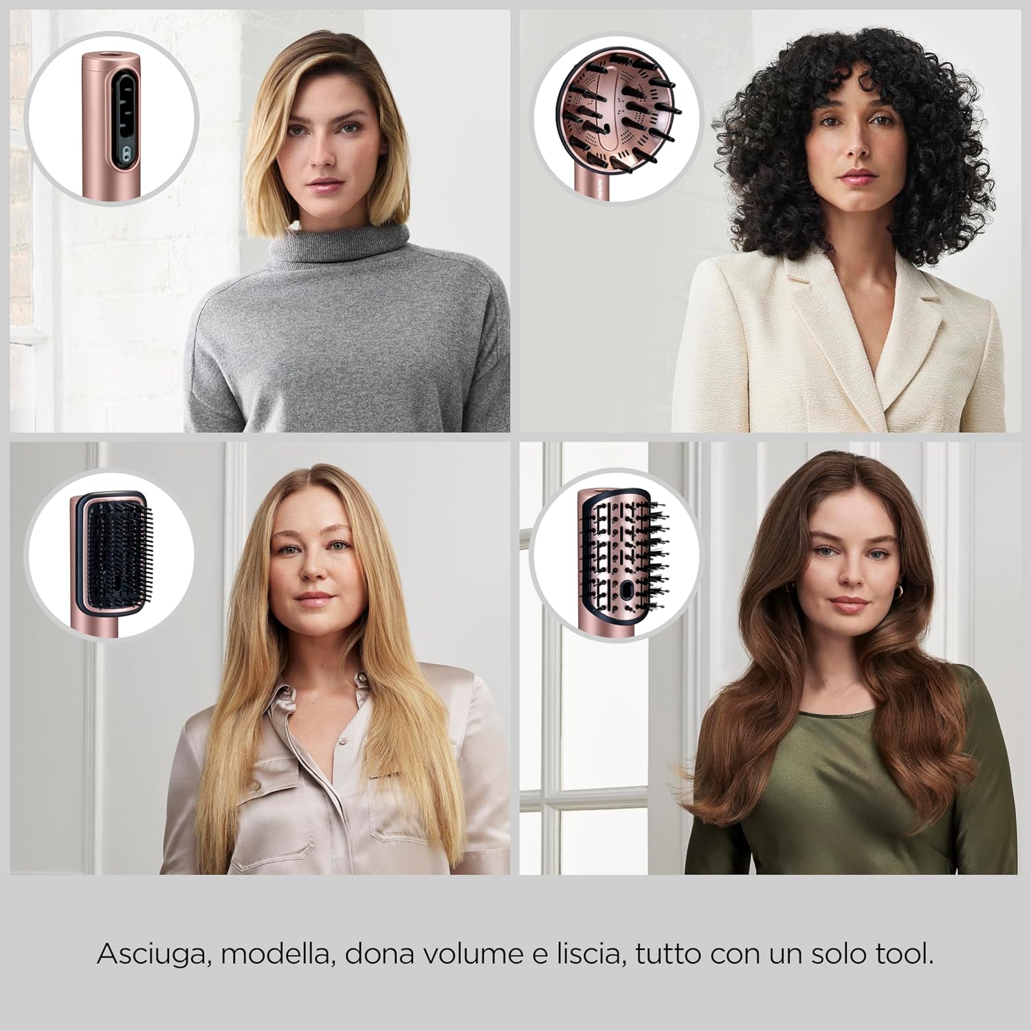 Thumbnail 1 de BaByliss Air Wand AS6556E: asciugacapelli con piastra lisciante e styler 4 in 1 con diffusore e funzione ionica