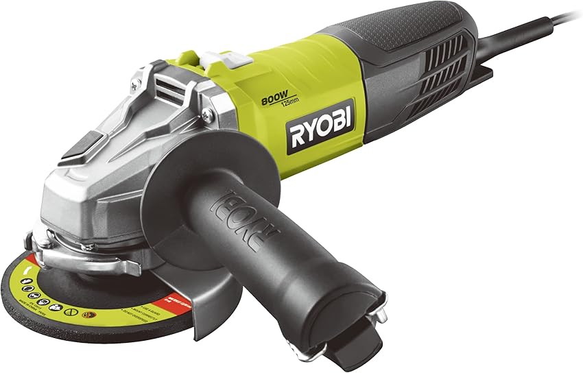 RYOBI RAG800-125G Amoladora angular 800 W, 125 mm 🛠