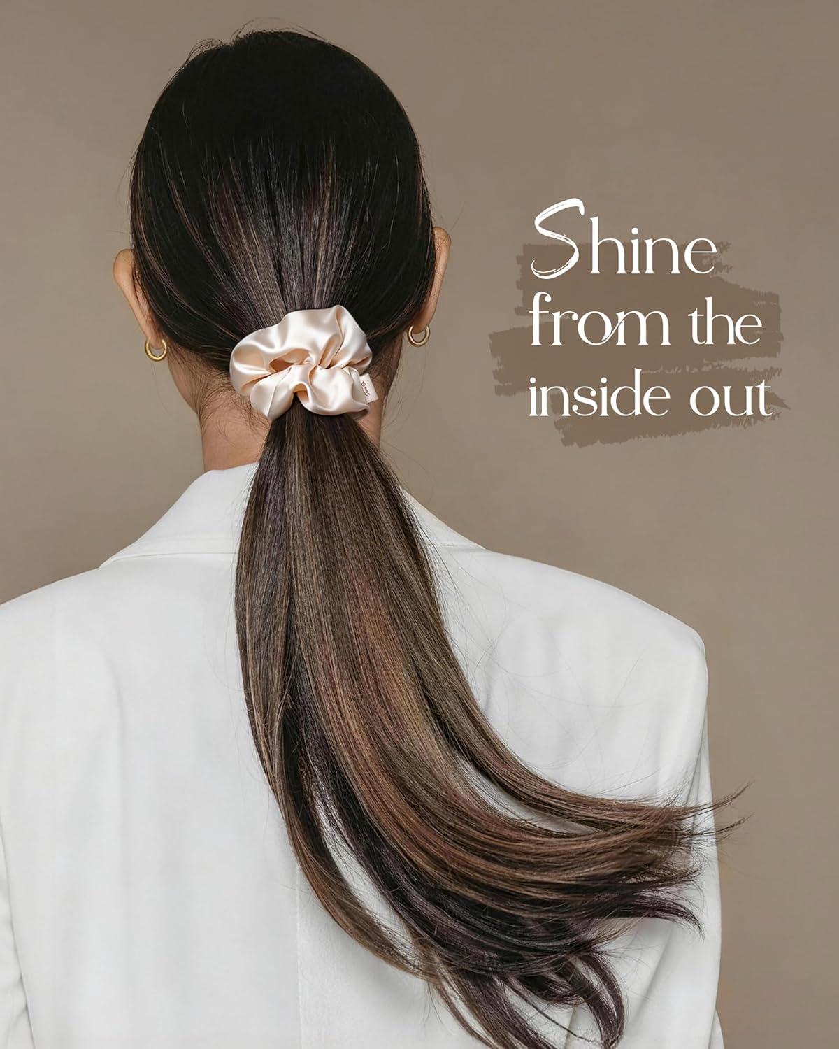 Detalle de Yanibest 8 Pcs Satin Scrunchies – Silk Hair Ties for Gentle, Non-Damaging Hold