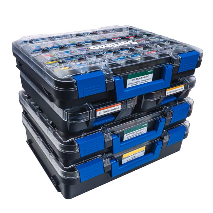 Detalle de Sortimo T-BOXX 320, organizer na drobne części z 48 wkładami H63