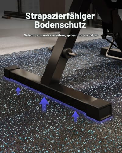 Detalle de AIRHOP 6 Matten 60x60x2 cm – rutschfeste Gummimatten für Fitnessstudio & Heimfitness