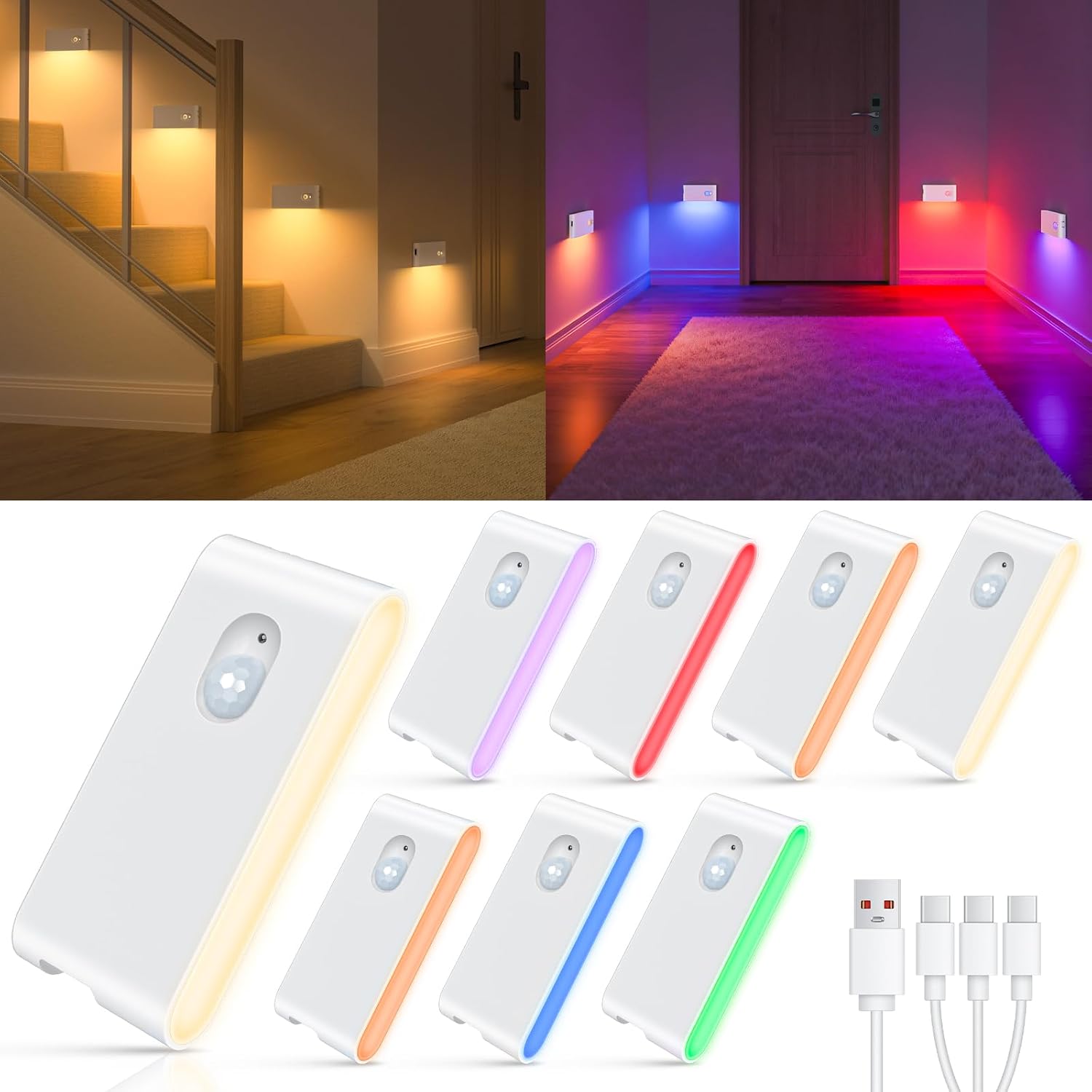Detalle de WILLED Led Nachtlicht Bewegungssensor