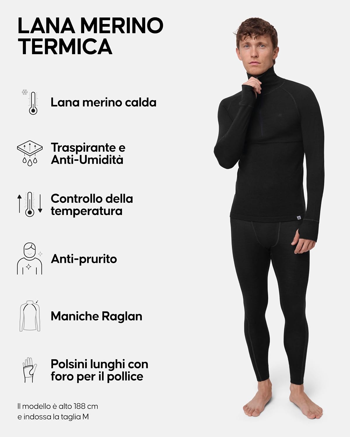 Thumbnail 1 de DANISH ENDURANCE Intimo termico Uomo 180 g/m²